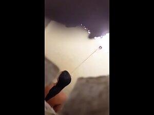 Spying on yummy tits with tan lines in shower Picture 5