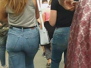 Sweetest little ass in crowd of people Picture 3