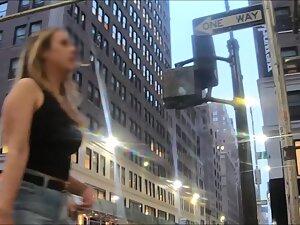 Sexy trio in tight jeans caught by street voyeur Picture 6