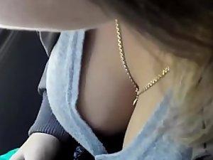 Lovely tits shake as the bus rides Picture 1