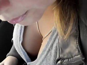 Lovely tits shake as the bus rides Picture 3