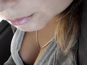 Lovely tits shake as the bus rides Picture 4