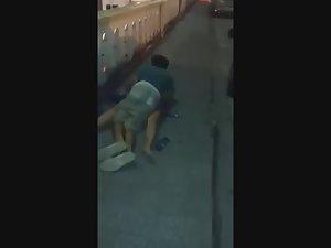 Couple busted during sex on a parking lot Picture 7