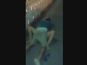 Couple busted during sex on a parking lot