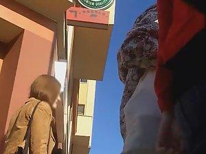 Hot accidental nudity caused by bicycle Picture 2