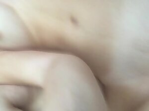 Horny girl makes selfie while he fingers her pussy Picture 1