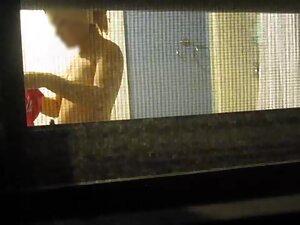 Window peep on her nude body right after shower Picture 5