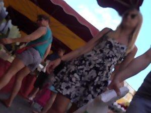 Exciting ass and thong in hot upskirt Picture 7