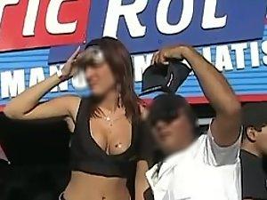 Hostess with the nicest pair of boobs