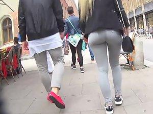 Sexy hipster girl walks walks with her boyfriend