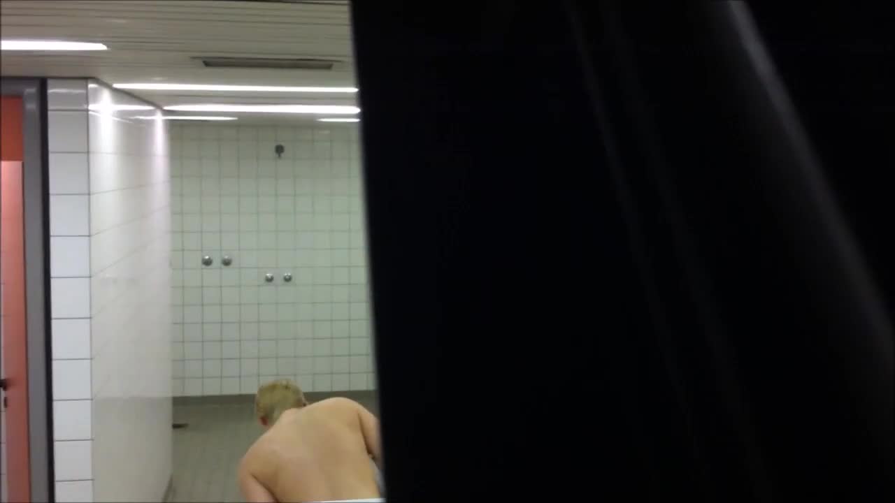 Peeping on naked teens in shower room