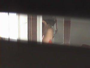 Peeping a naked neighbor woman Picture 5