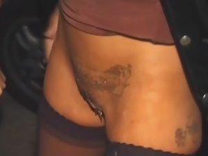 Outgoing girl with a horny group of men Picture 6