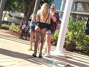 Slutty girl wears party outfit for ordinary day out Picture 7