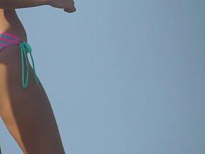 Hot teen girl posing for sexy photos on beach Picture 7