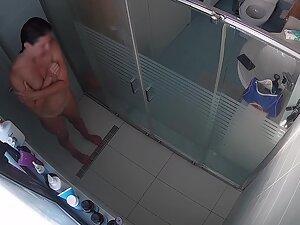 Fuckable busty milf caught by hidden cam in shower Picture 7