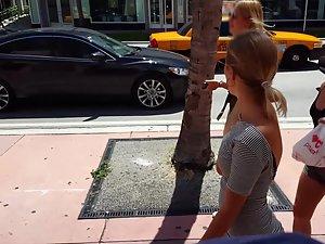 Sexy hottie in a very tight dress Picture 1