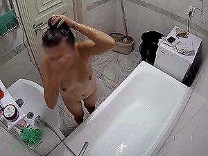 Spying on friend's girlfriend shaving in shower Picture 8