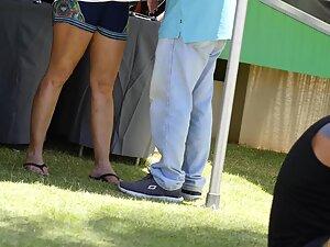 Peeping on blonde beauty in a beach resort Picture 6