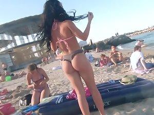 Shameless girl got a hot pussy and perfect ass in tiny bikini Picture 8