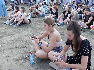 Sweet tits of girl with dog tattoo on her arm Picture 2