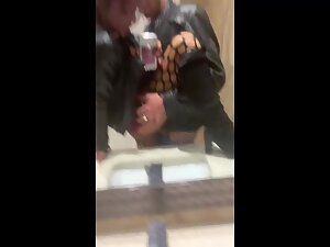 Punk girl really wanted a slutty sex selfie in public toilet Picture 2