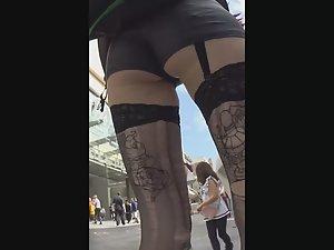 Bad girl in sexy clothes out in public Picture 6