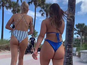 Voyeur gets busted by sexy friends in bikinis Picture 3
