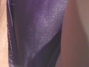 Water drops falling from pussy bulge in bikini Picture 7