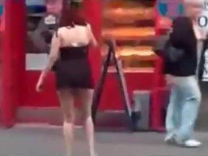 Silly girl filmed as she can barely stand Picture 8