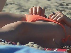 Shaved pussy cameltoe in bikini Picture 5