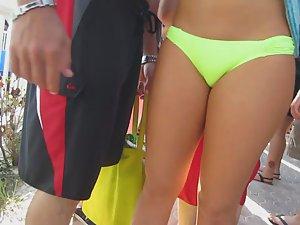 Bulging pussy found on beach party Picture 3