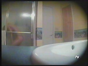 Teen girl showering in the bathroom Picture 3