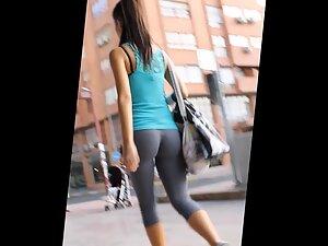Small but bubbly ass cheeks look perfect in leggings Picture 5