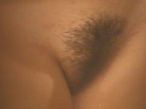 Closeup shot of sister's untouched pussy