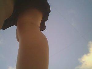 Upskirt of redhead schoolgirl Picture 3