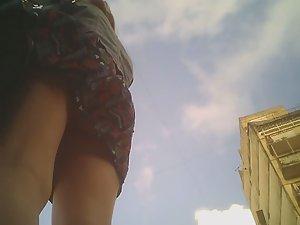 Upskirt of redhead schoolgirl Picture 5