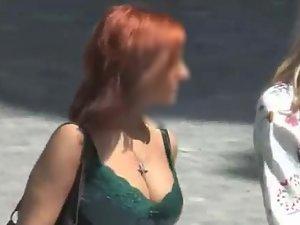 Seductive redhead girl with a big rack Picture 8