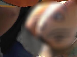 Public nudity with funny body paint Picture 4