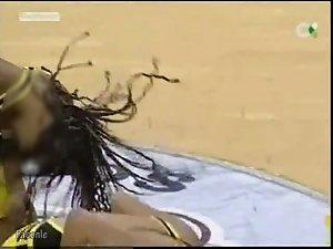 Nipple slip of a dancing cheerleader Picture 4