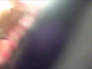 Delightful girl makes selfies on the toilet Picture 5