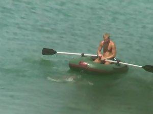 Gorgeous nudist girl falls off a boat Picture 8