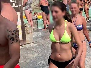 Seriously hot girls all over the water park Picture 1