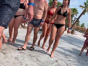 Seriously hot girls all over the water park Picture 6