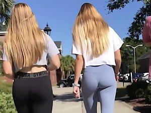 Two teen friends with identical sex appeal