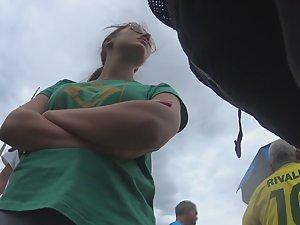 Phat pussy and big booty squeezed in tight shorts Picture 5