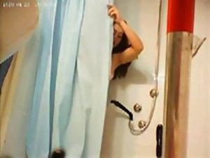 Sister caught nude under a shower Picture 6