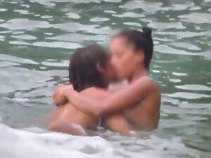 Voyeur caught young couple having sex in the water