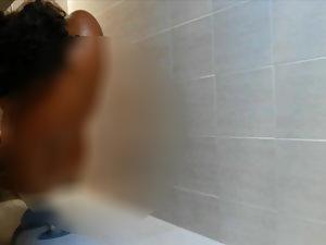 Peeping on nude black girl in the shower Picture 7