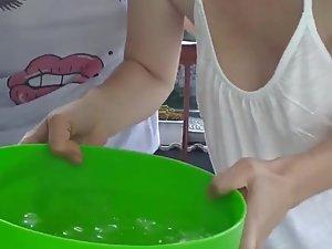 Ice bucket challenge with nice boobs Picture 8